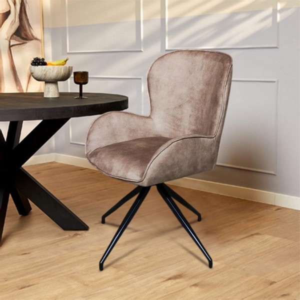 Charlotte-Drehstuhl Charlotte Taupe-2223527-1