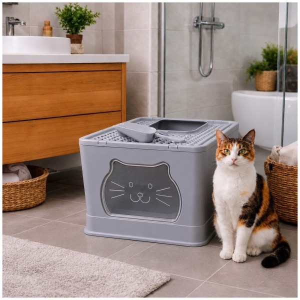 Agosta-Katzentoilette Agosta Grau-2223284-1