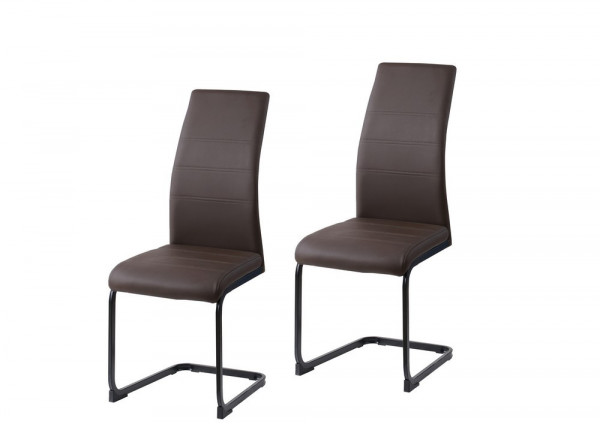 SallyP Schwingstuhl 2er Set braun Esszimmerstühle