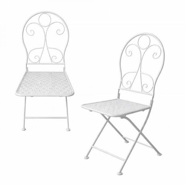 Solea-2er Set Gartenstuhl Solea Weiß-2223593-1