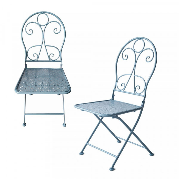 Solea-Gartenstuhl Solea Blau 2er Set-2223577-1