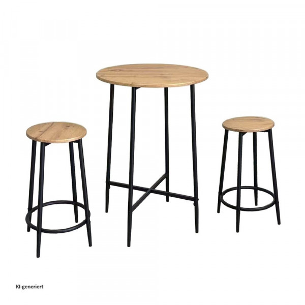 Elias-Bartisch Elias mit 2 Hockern-2223897-1