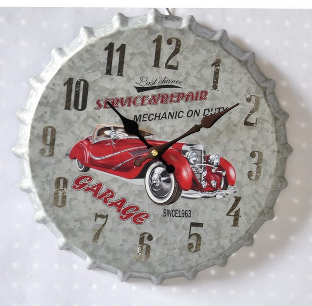 Garage Wanduhr Garage 33 cm | Uhren | Dekoration | Accessoires | Möbel