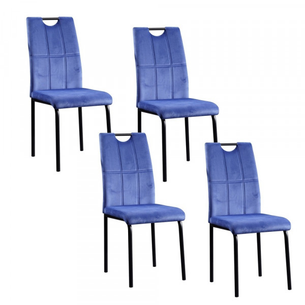 Denton-4er Set Stuhl Denton Blau-2220192-1