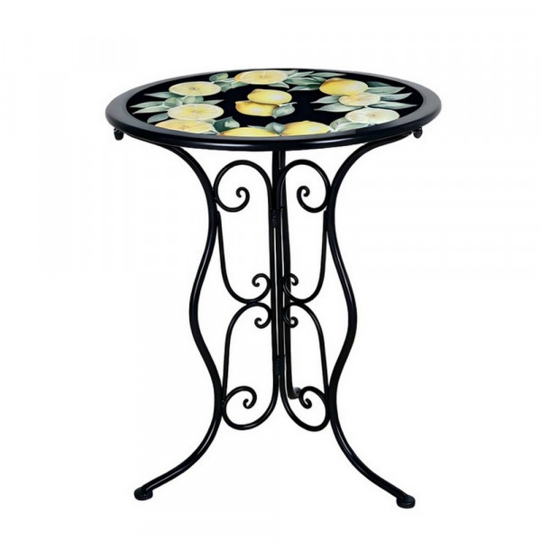  Geena 1 Stuhl-Gartentisch Menton Schwarz-2223574-1