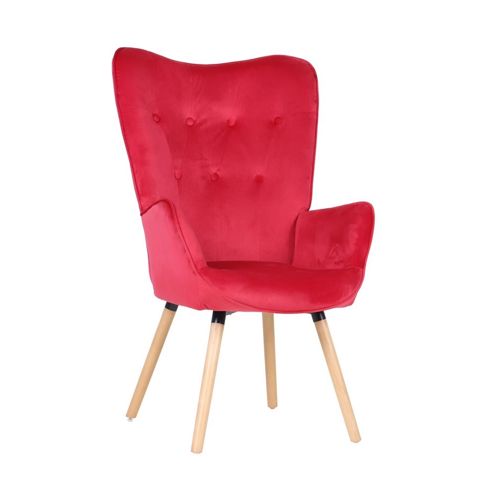 | Möbel Wohnzimmer & Esszimmerstuhl Stuhl | | Einzelsessel | Loungesessel Hocker Cassidy Rot Sessel