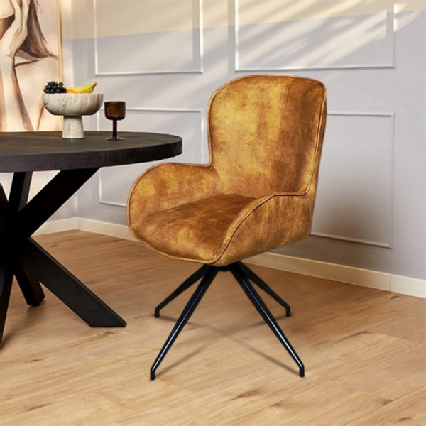 Charlotte-Drehstuhl Charlotte Camel-2223525-1