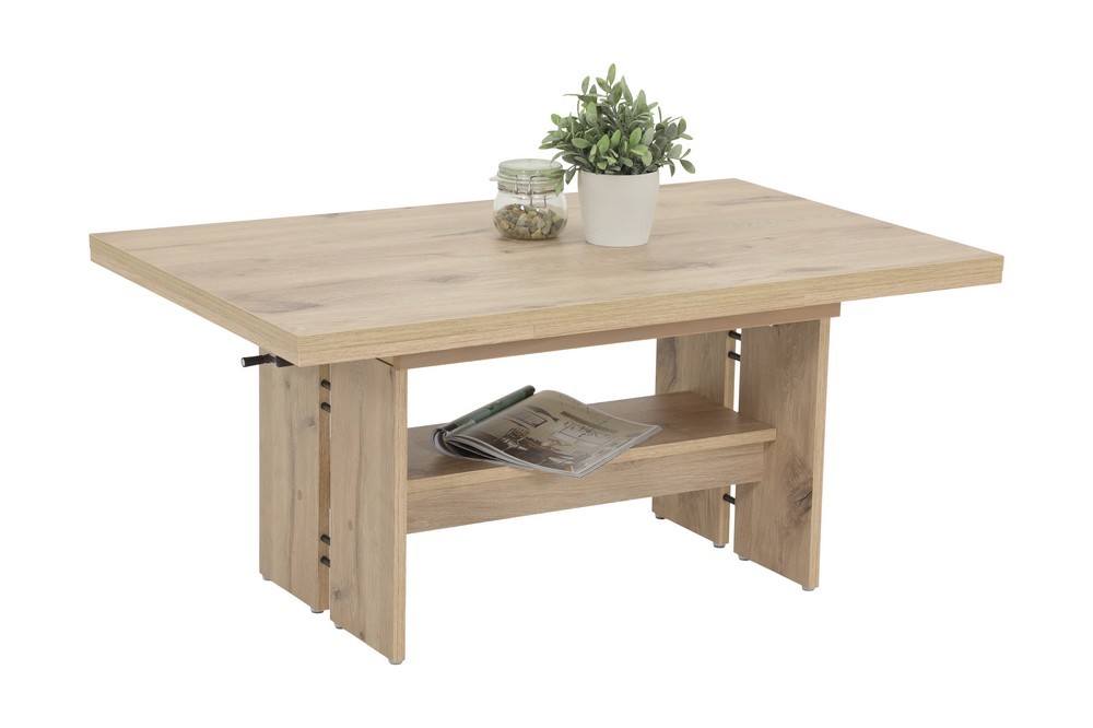 NB Tisch Viking Couchtische Oak | & | Wohnzimmer Felix | Couchtisch | höhenverstellbar Möbel Couchtische Beistell-