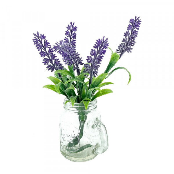 Leilani-Lavendel im Glas, Kunstblume-2221393-1