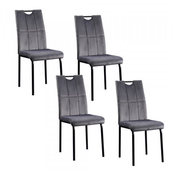 Denton-Stuhl Denton 4er Set Velvet gr-2220180-1