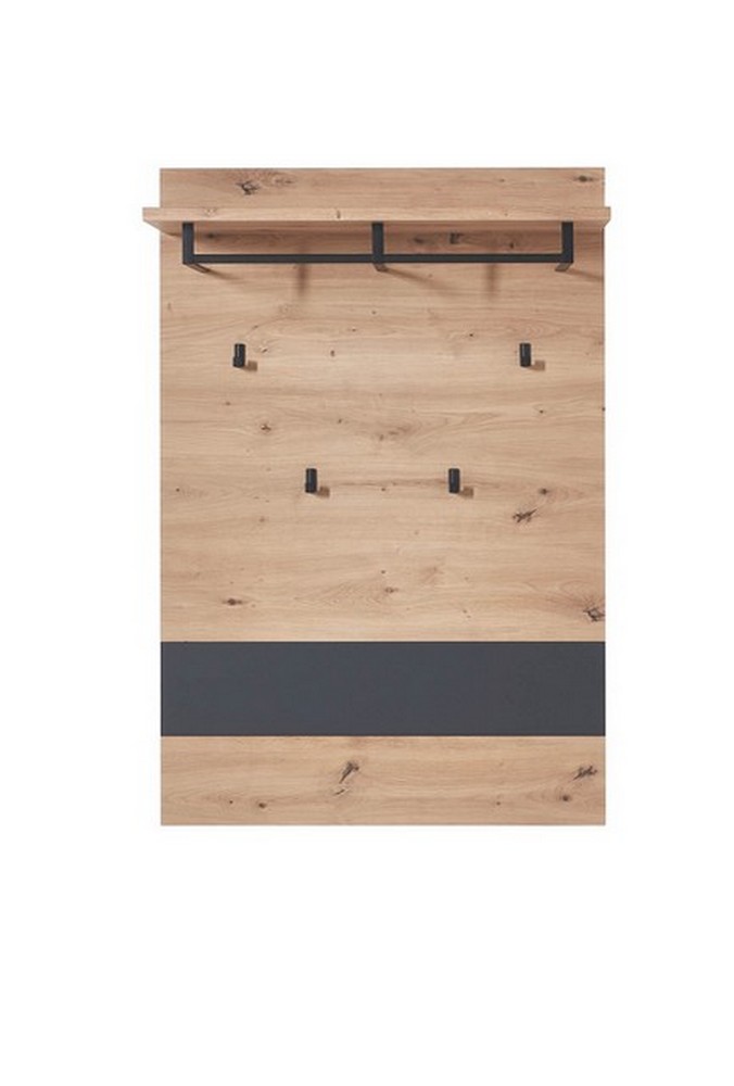 Garderobenpaneel Memphis Artisan Eiche Graphit NB Garderoben
