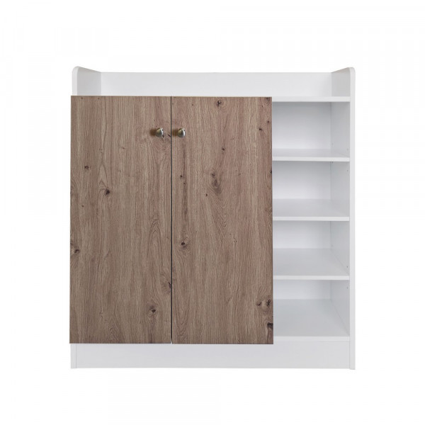 Nina-Kommode Nina 5 Weiss Eiche NB-2222848-1