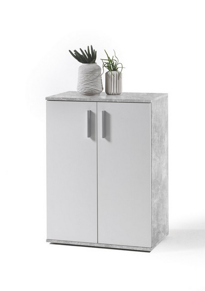 Kommode Bobby Beton Weiss NB Kommoden Kommoden & Sideboards